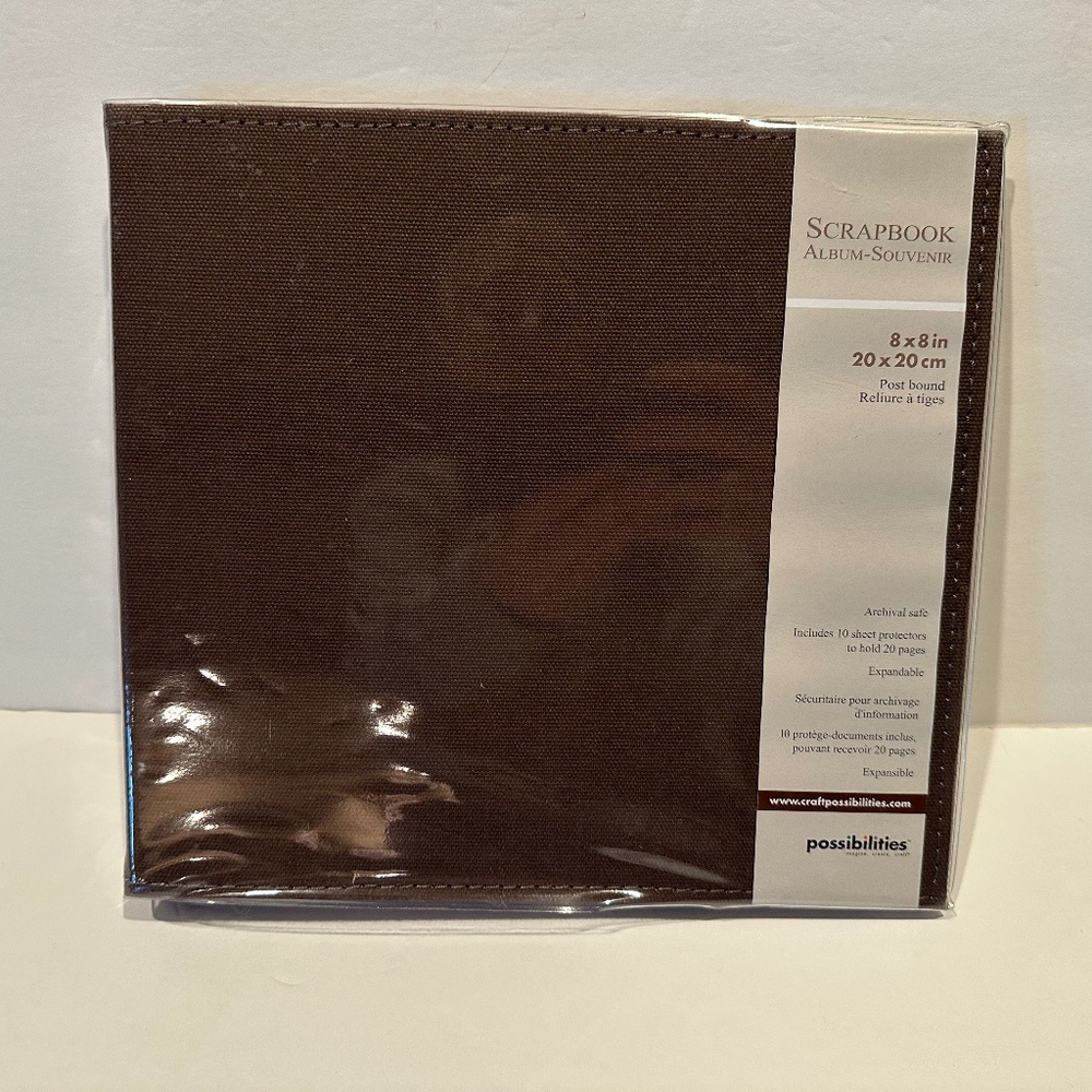 Possibilities Brown Canvas Expandable Album